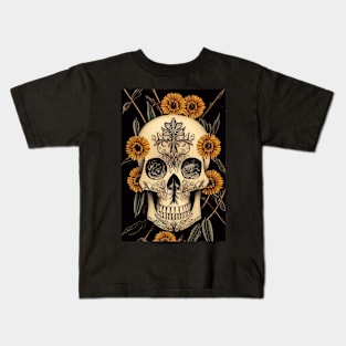 Australiana Sugar Skull v2 Kids T-Shirt